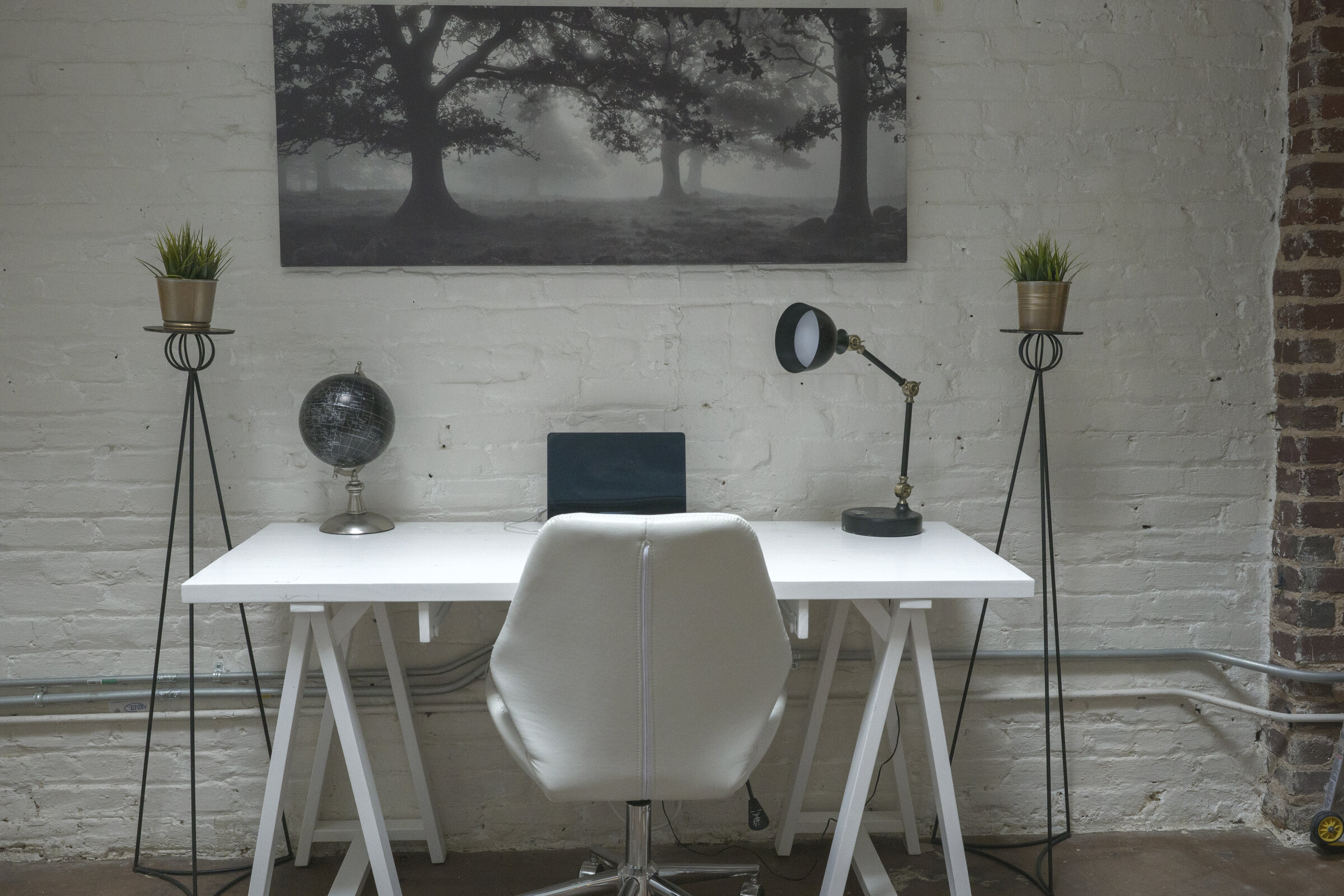 A clean workstation at 235 Walker